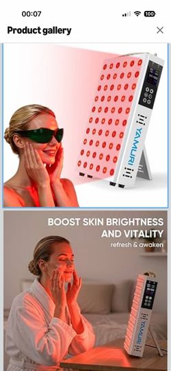 Red Light Therapy for Body, 660nm 850nm Red Light Panel for Face, 110W with 60 Dual Chip LEDs, 135mW/cm² High-Power Home Red Light Therapy Device for 
