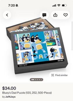 500 Piece Bluey Dad Puzzle