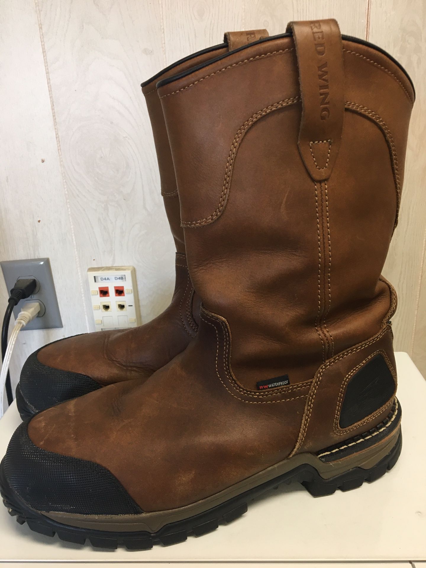 Red Wing Steel Toe Boot Sz 13