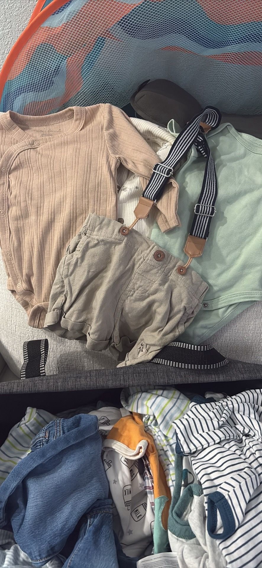 Baby bag of clothes