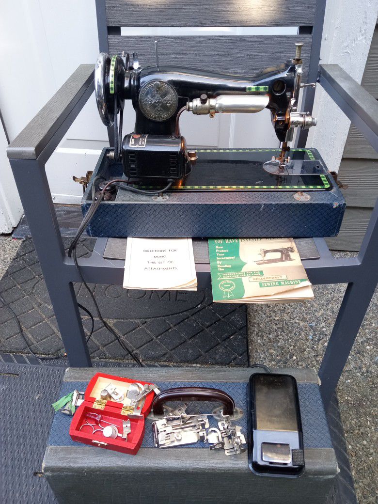 Sewing Machine Needlecraft Deluxe Model