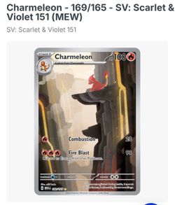 Charmeleon Pokemon Card SV 151 Full Art