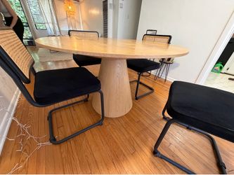 All Modern Royale Dining Table + Chairs - 29.5" H 47” W 47” L