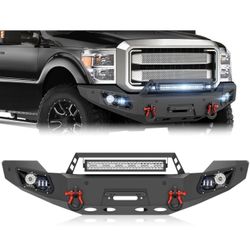 New in the box For F250 F350 F450 Front Bumper Compatible with 2011–2016 3Rd Gen Ford F250 F350 (D621)