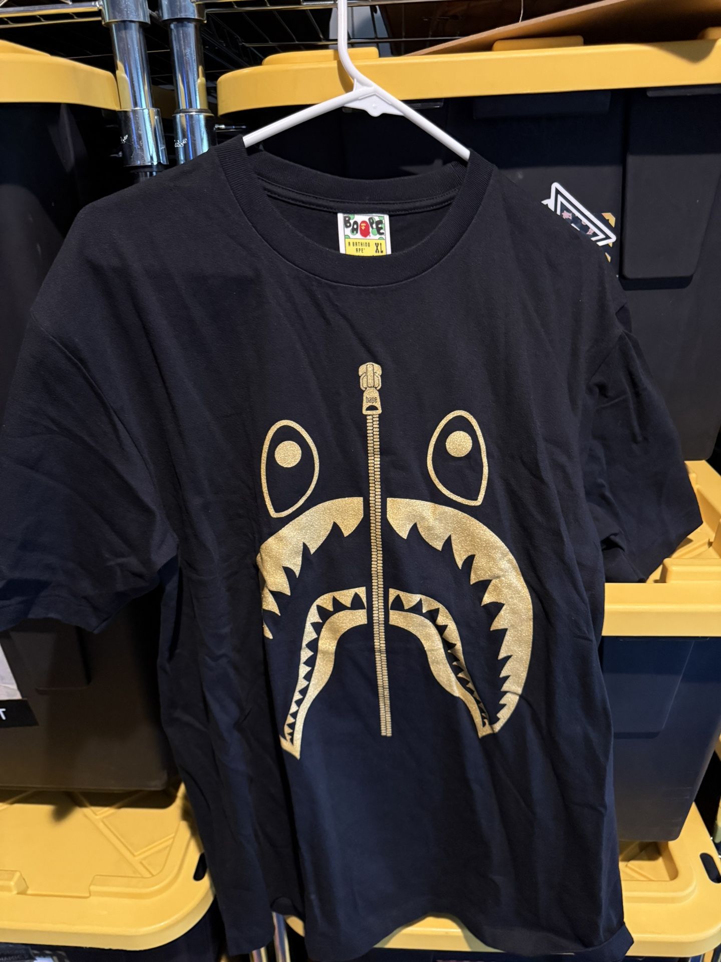 Bape Shark Glitter Tee Xl