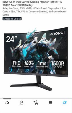 Curved gaming monitor