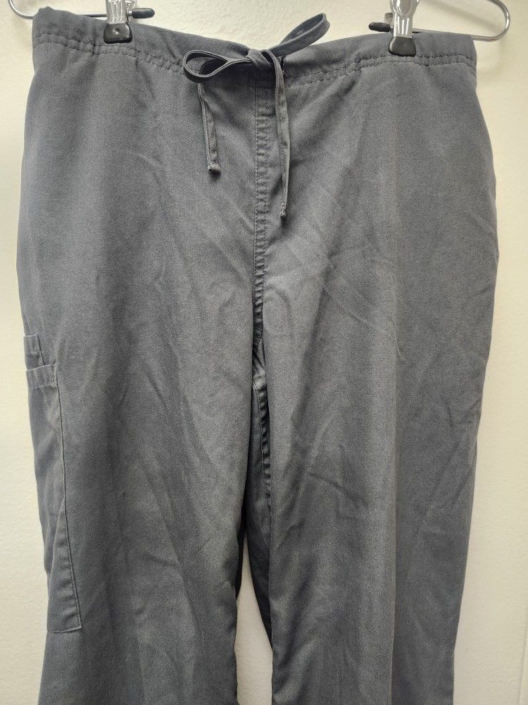 Women's Butter-Soft Gray Scrub Pants Size Small 