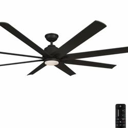 Home Decorators Collection Kensgrove 72 in. Integrated LED Indoor/Outdoor Matte Black Ceiling Fan with Light and Remote Control