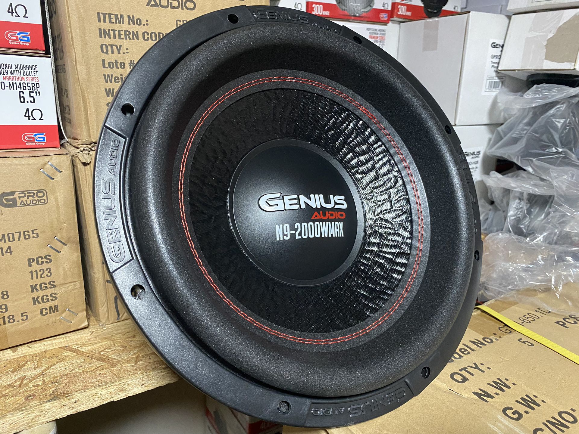 New 12” Genius Audio N9 Nitro 2000w Max Power Subwoofer $210 Each 