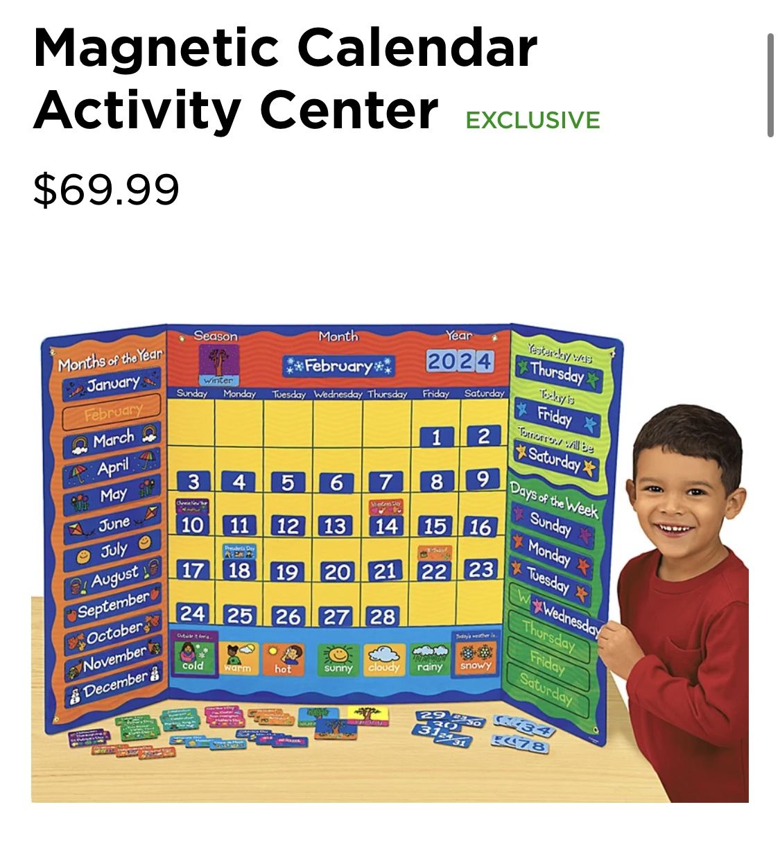 Lakeshore Magnetic Calendar Activity Center
