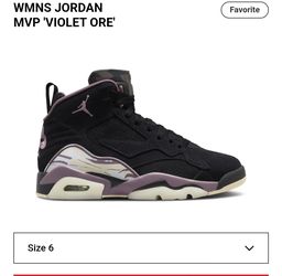 Jordan MVP 'Violet Ore' Women's Sneakers Size 6