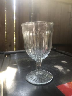 12 clear glasses