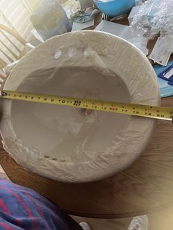 Brand New Oval Beige Bathroom Sink.