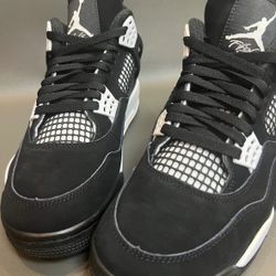 Men's Retro Basketball Sneakers - Black & White Suede, Size 8-13, Brand New