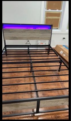Queen bed  mattress and frame