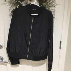 Silky Black Light Weight Jacket