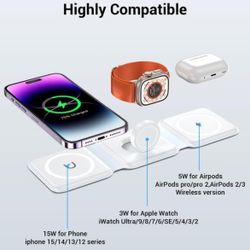 3in1 Foldable Wireless Charger