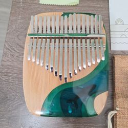 Kalimba finger piano with ocean themes