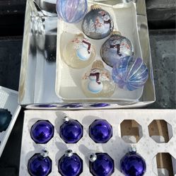 Glass Christmas ornaments antique