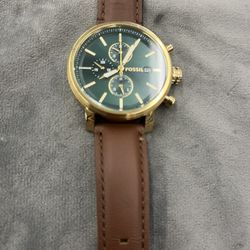 Men’s Brown Leather Fossil Watch