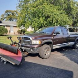 2004 Dodge Ram W/ Western Snow Plow, Roof Rack, And 2 Weatherguard Tool Chests
