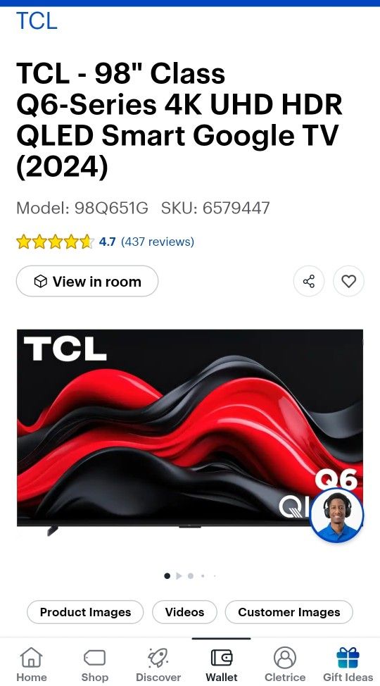 TCL 98 inch Q651G TV