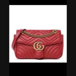 Leather Bag Red
