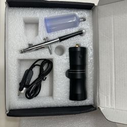 Airbrush Air Compressor Rechargeable Portable Paint Tool Airbrush Pump Sprayer