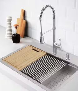 Kitchen Sink 33x22 And Faucet 