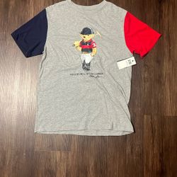 grey polo shirt