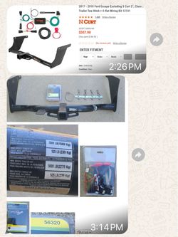 Ford Escape Trailer Hitch & Wiring Kit