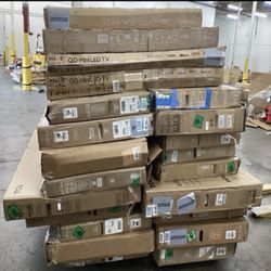 Pallet of Damaged TVs for parts or repair