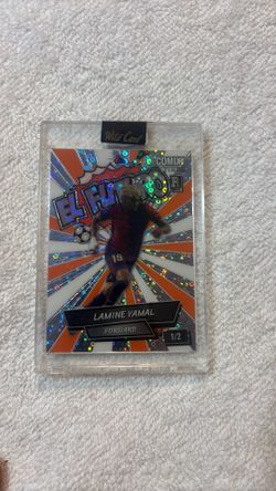 Lamine Yamal Rookie Card, serial numbered 1/2.
