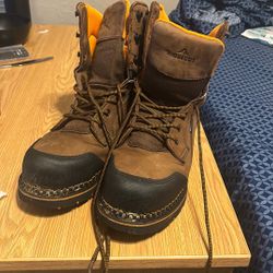 Ridgecut Men's 11 M Steel Toe Leather Work Boots Waterproof