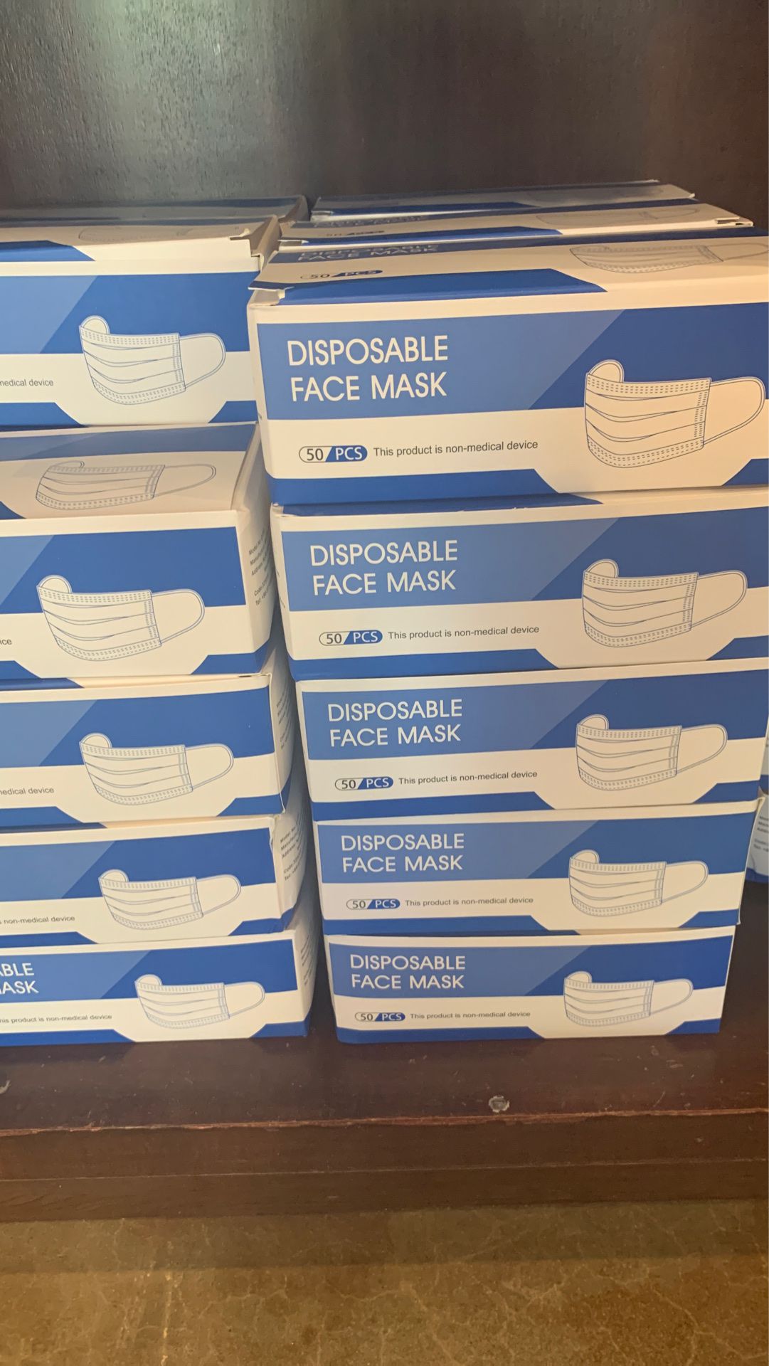 50 pk of DISPOSABLE FACE MASK
