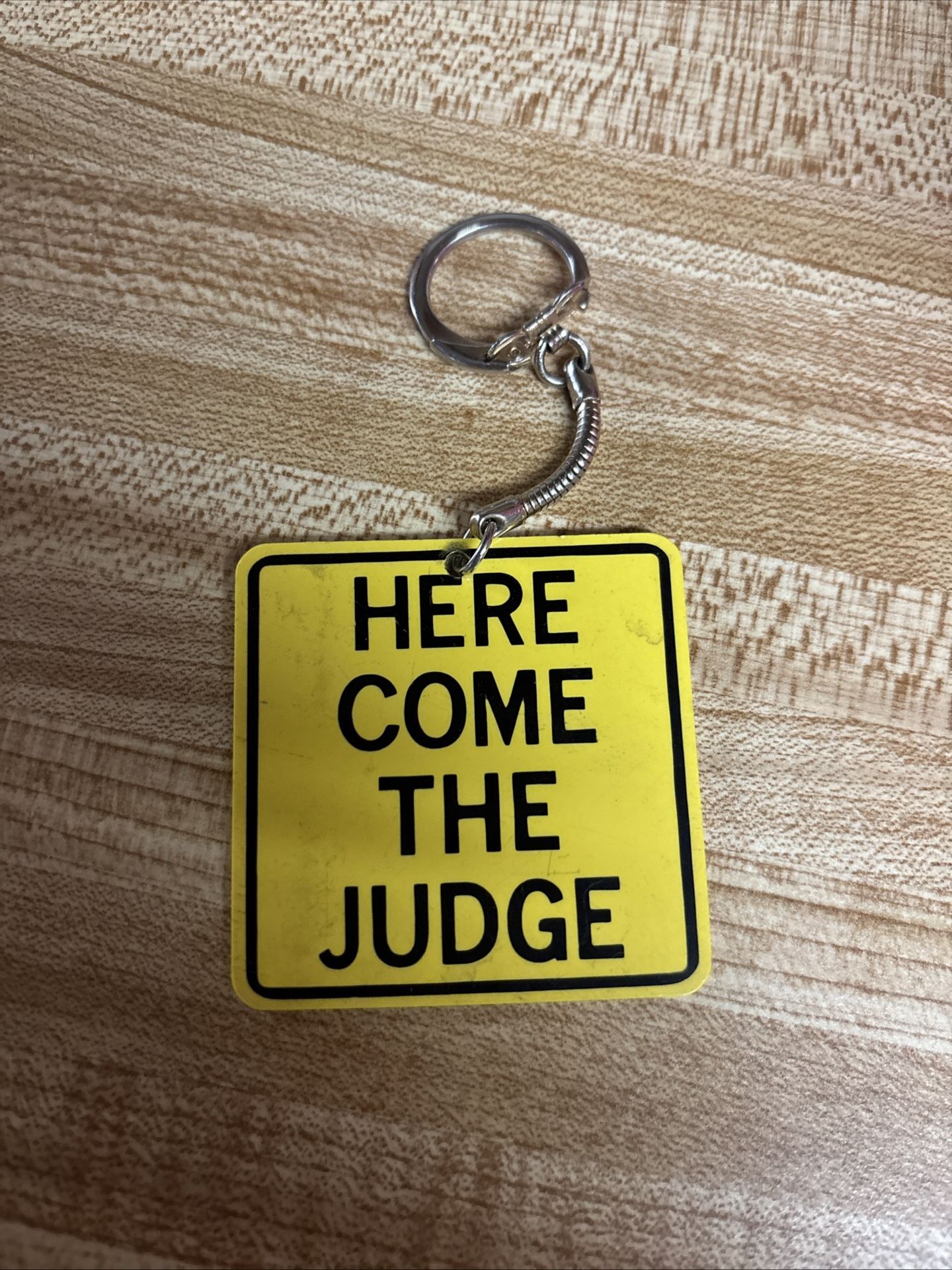Vintage 1968 key chain Rowan & Martin’s Laugh-In Here Come the Judge made famous by Sammy Davis Jr