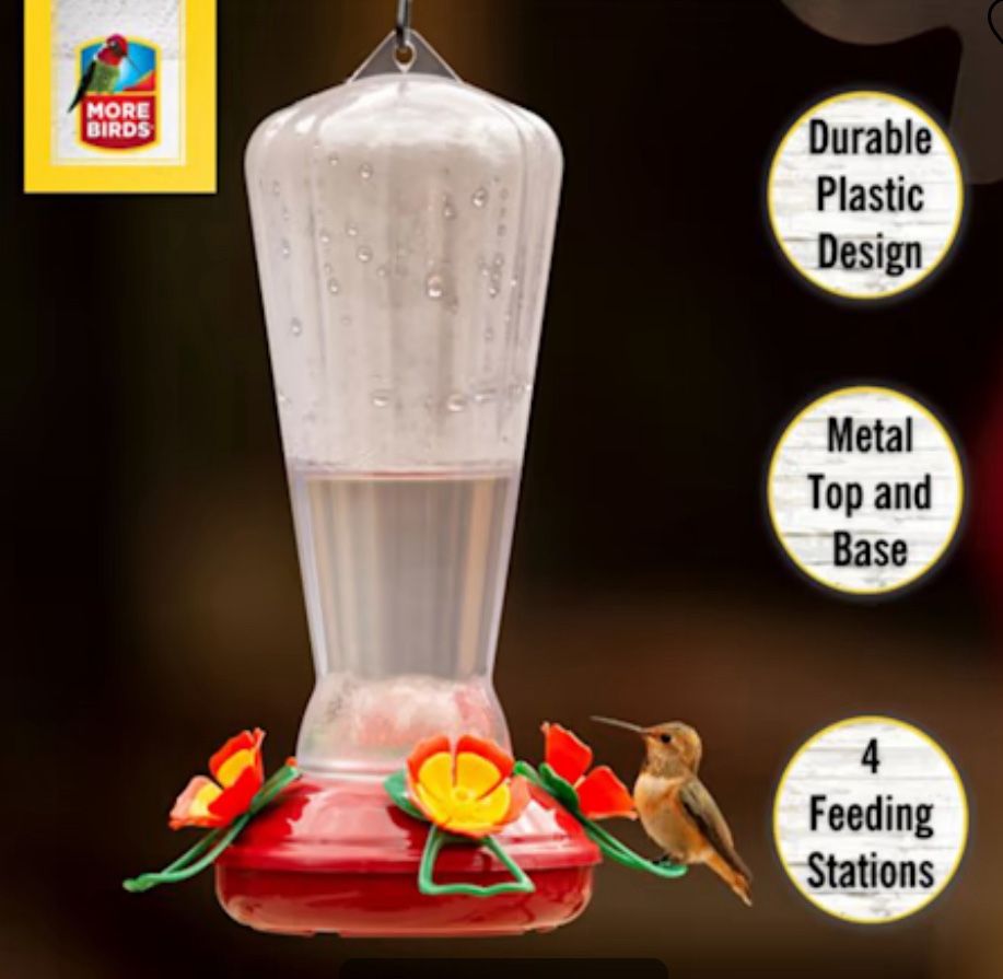 Hummingbird Feeder with Nectar