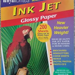 Glossy paper for inkjet printer