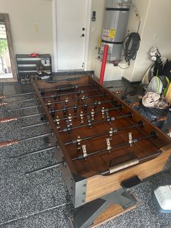 Full Size Wooden Foosball Table – Excellent Condition