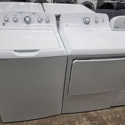 Nice top loading whirlpool washer and dryer set, also LG electric, working very well, we also have same day or next day delivery service.  3 month war
