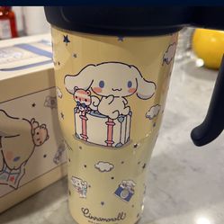 Brand New 1200ml Sanrio Kuromi Hangyodon Cinnamoroll Thermos Cup High Capacity Cute Cartoon Stainless Steel Water Cup Sippy Cup Portable