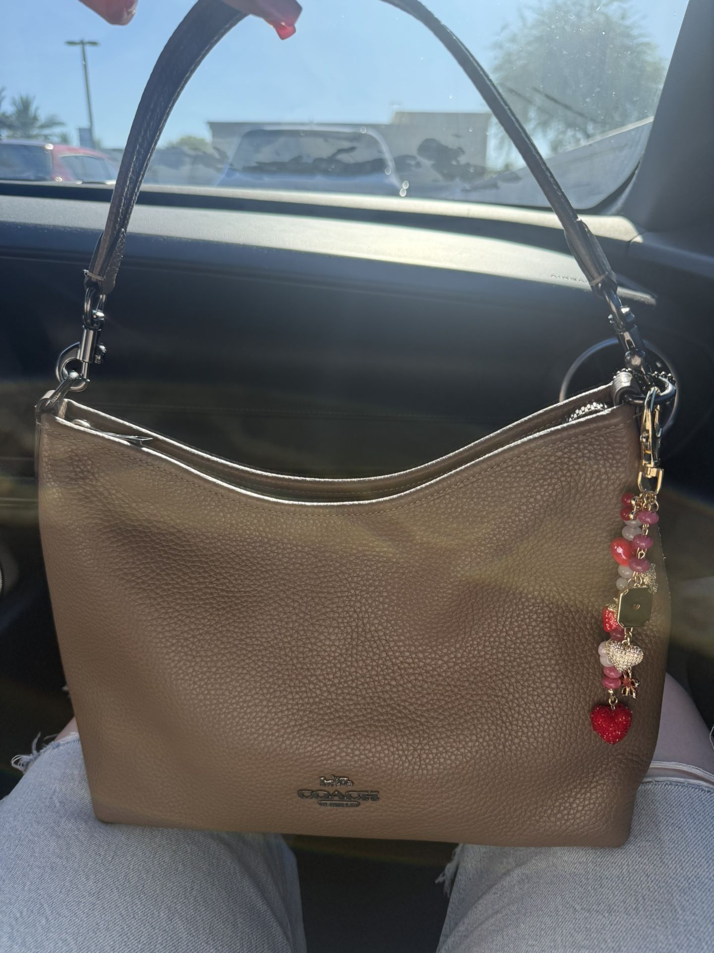 Coach Laurel Shoulder Bag - Dark Stone