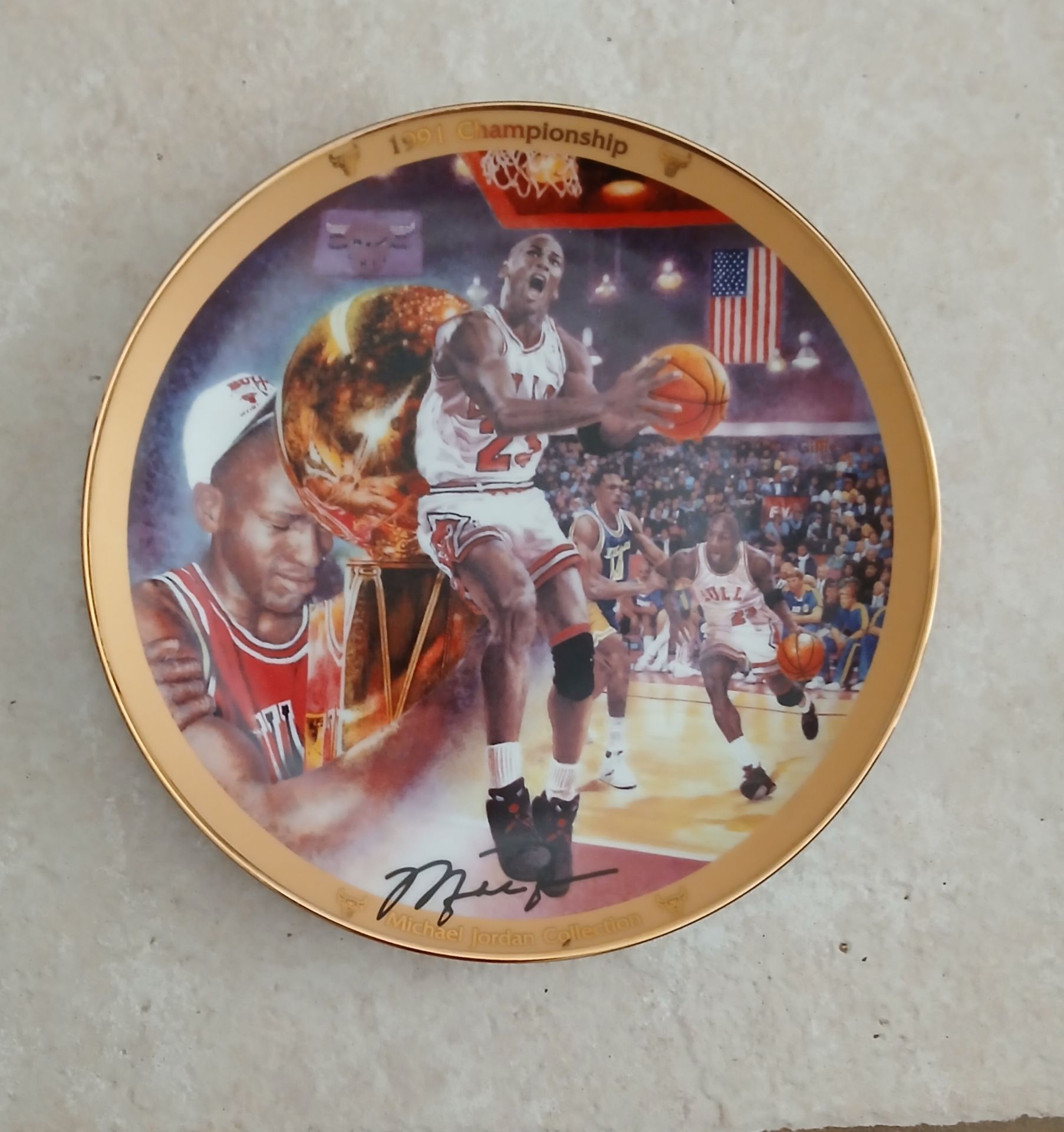 Michael Jordan Limited Edition Numbered plate. Mint Condition. $30