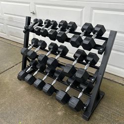 Brand New Set Of Dumbbells From 5 To 50 Pound 