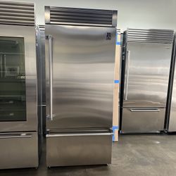 HESTAN 36”WIDE BUILT IN BOTTOM FREEZER REFRIGERATOR 