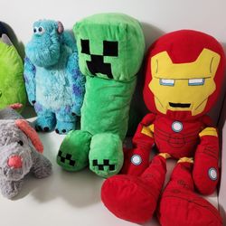 Marvel Iron Man, Minecraft Creeper, Pixar Monsters Sully, Mike Wazowski, Dragon, Dachshund