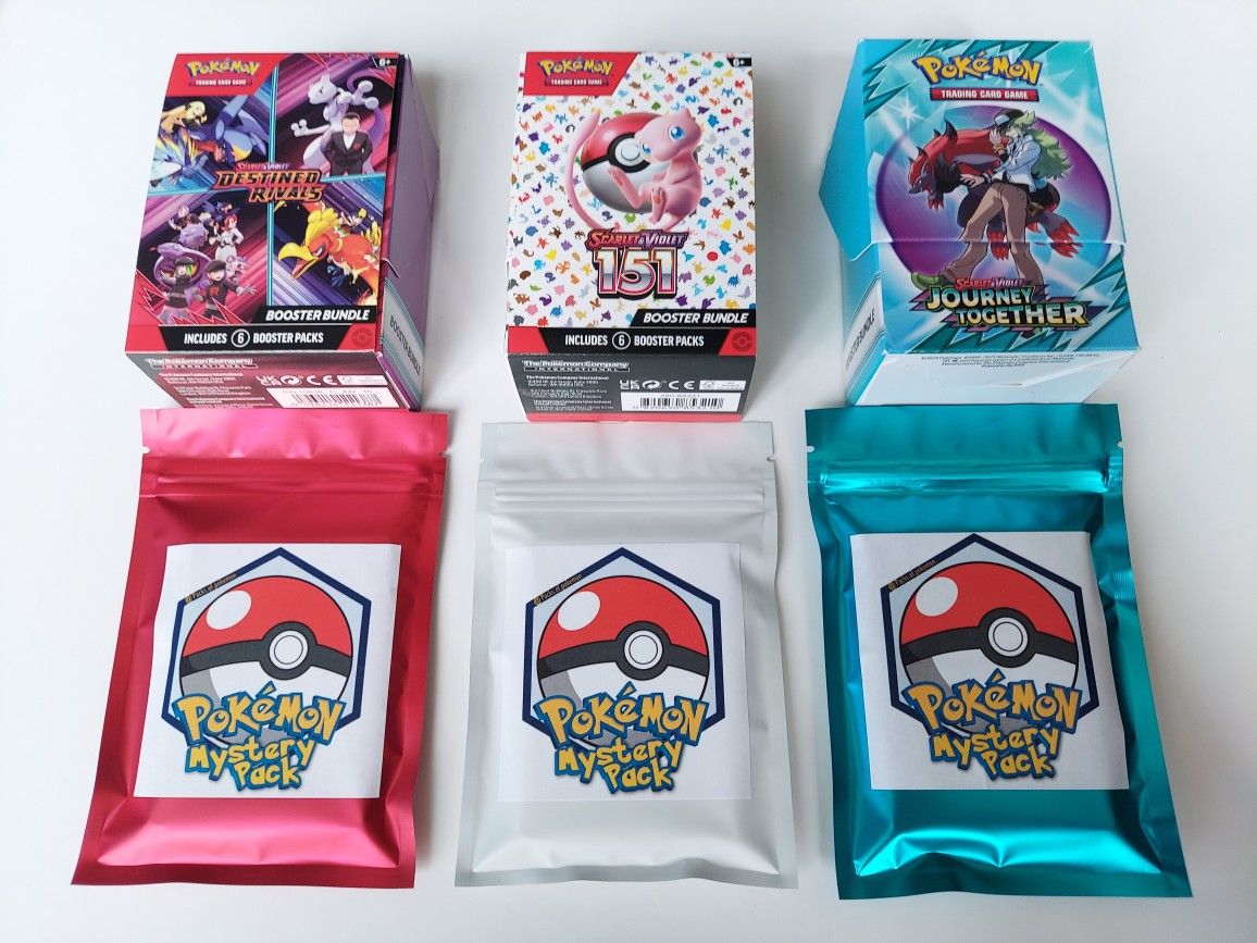 Pokemon Mystery Pack: 30 Cards from 151, Destined Rivals, Journey Together