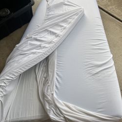 White Memory Foam Mattress Topper