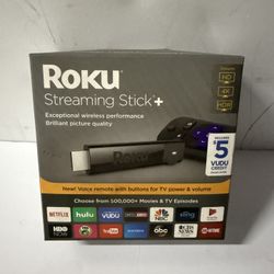 Roku Streaming Stick+ Voice Remote with TV Power & Volume Buttons 4K HDR SEALED