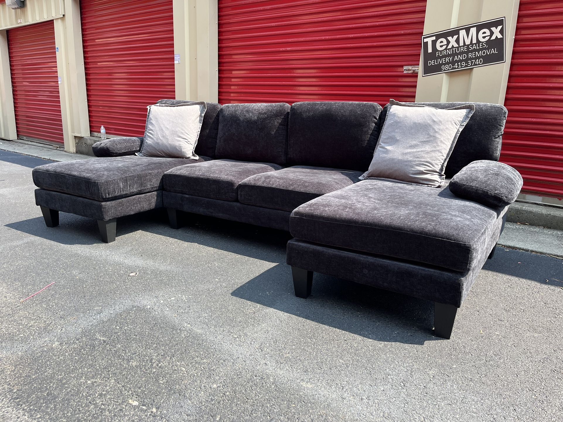 Navy blue 3Pcs Sectional